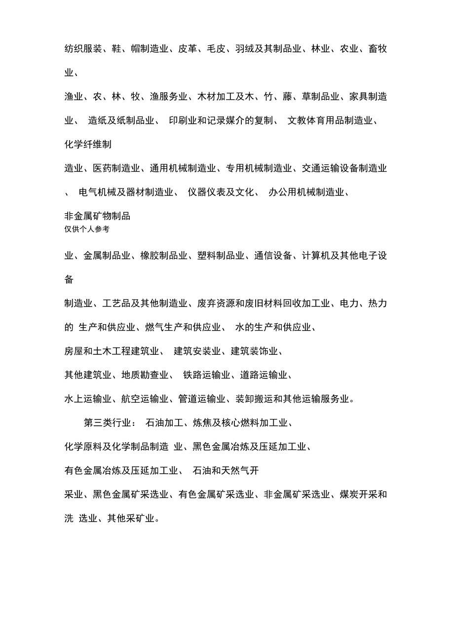 三類工業用地與羽絨及制品加工行業分類解析